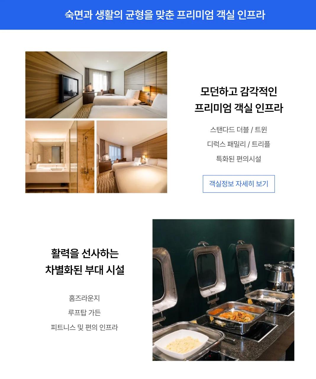 홈즈스테이 수원 객실과 시설 안내