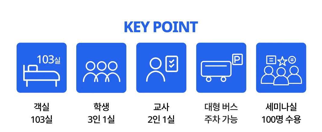 호텔 디자이너스 인천 무료 대형버스 주차와 100명 세미나실